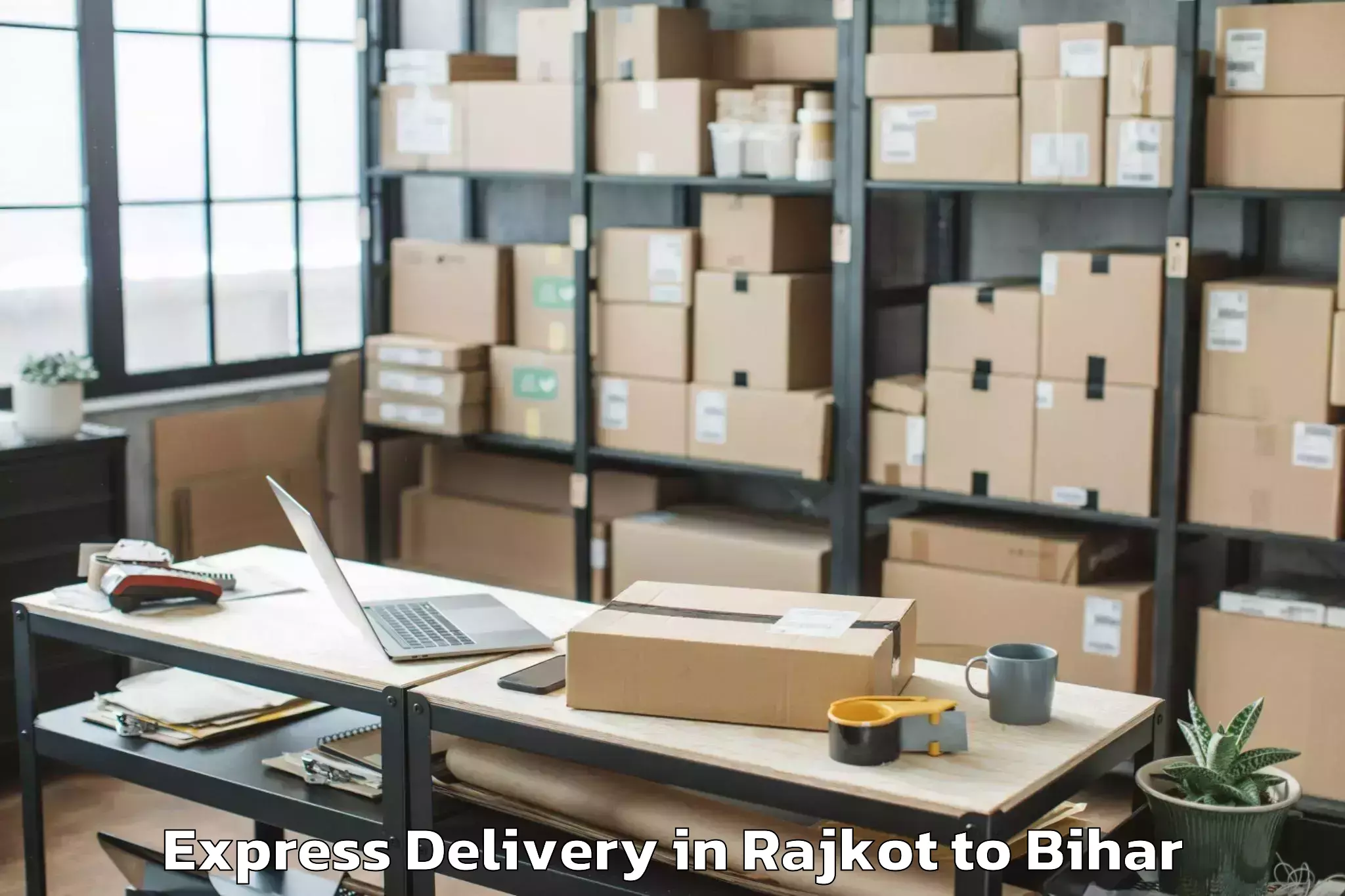 Professional Rajkot to Bajpatti Express Delivery